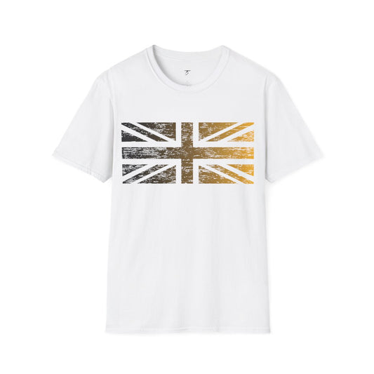 Camiseta T5 Bandera del Reino Unido Minimalista para Hombre