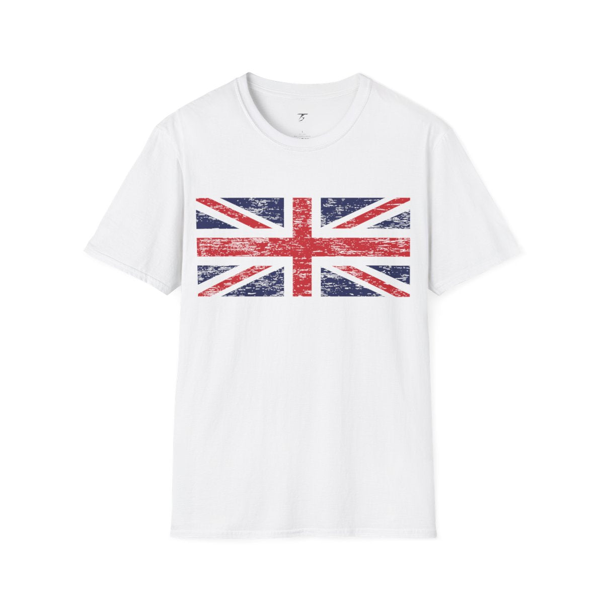 Camiseta T5 Bandera del Reino Unido Minimalista para Hombre