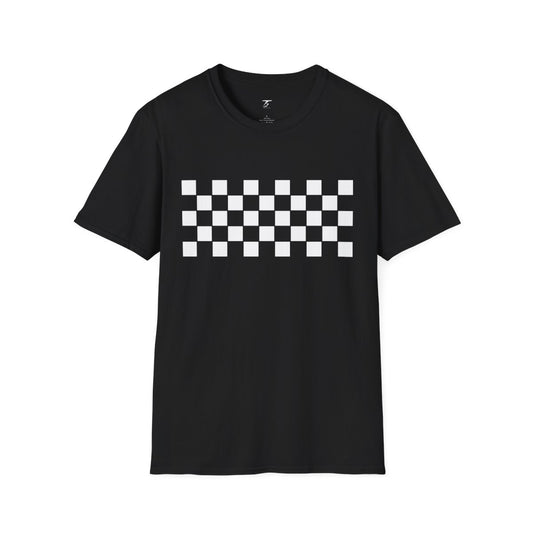 Camiseta T5 Bandera de Carreras Minimalista para Hombre