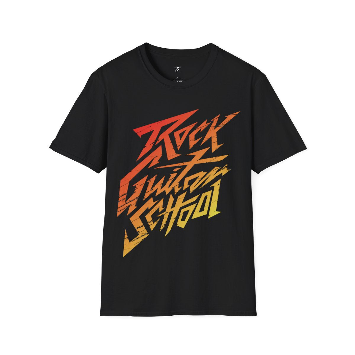Camiseta T5 Rock Guitar School Minimalista para Hombre