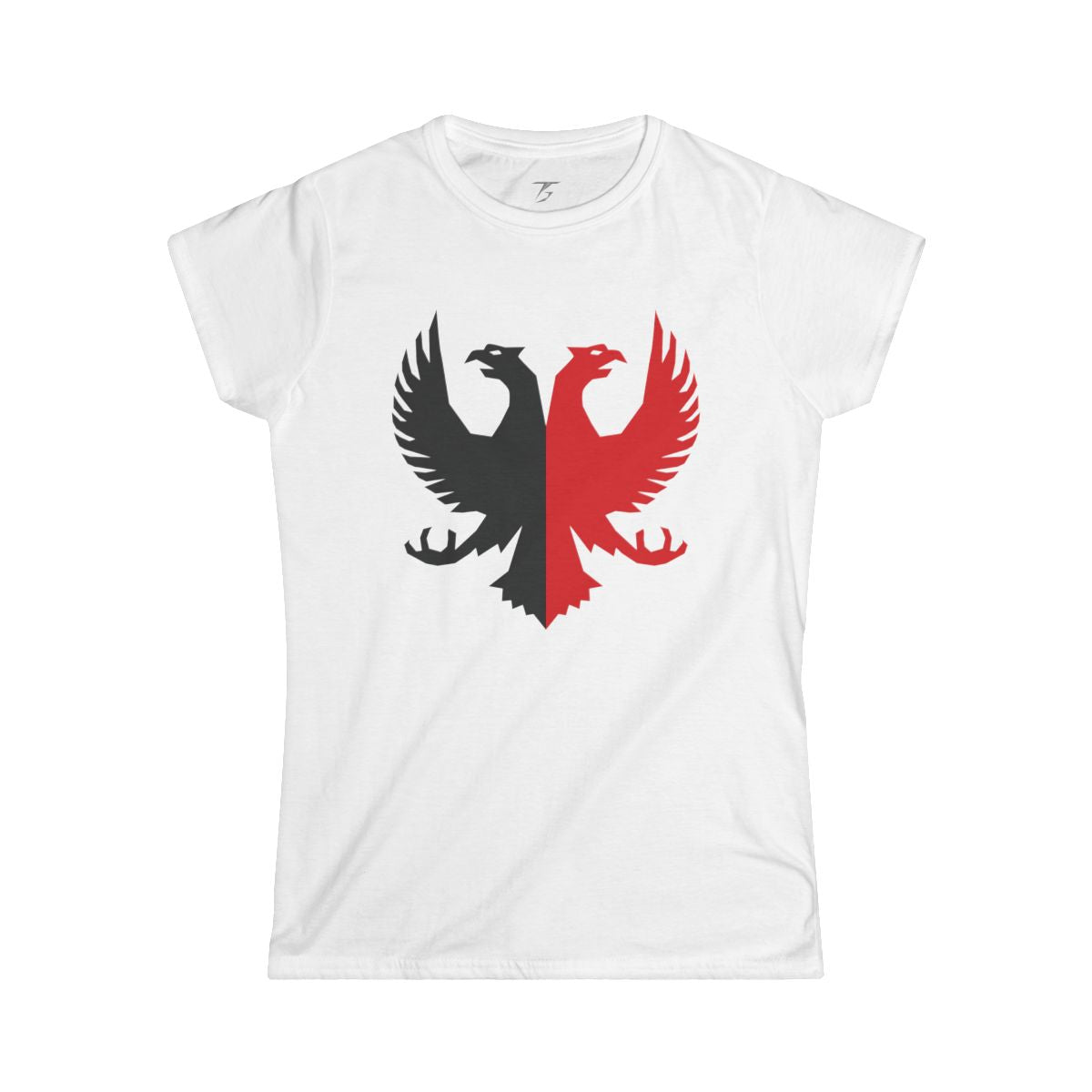 Camiseta T5 Águila de dos Cabezas Minimalista para Mujer