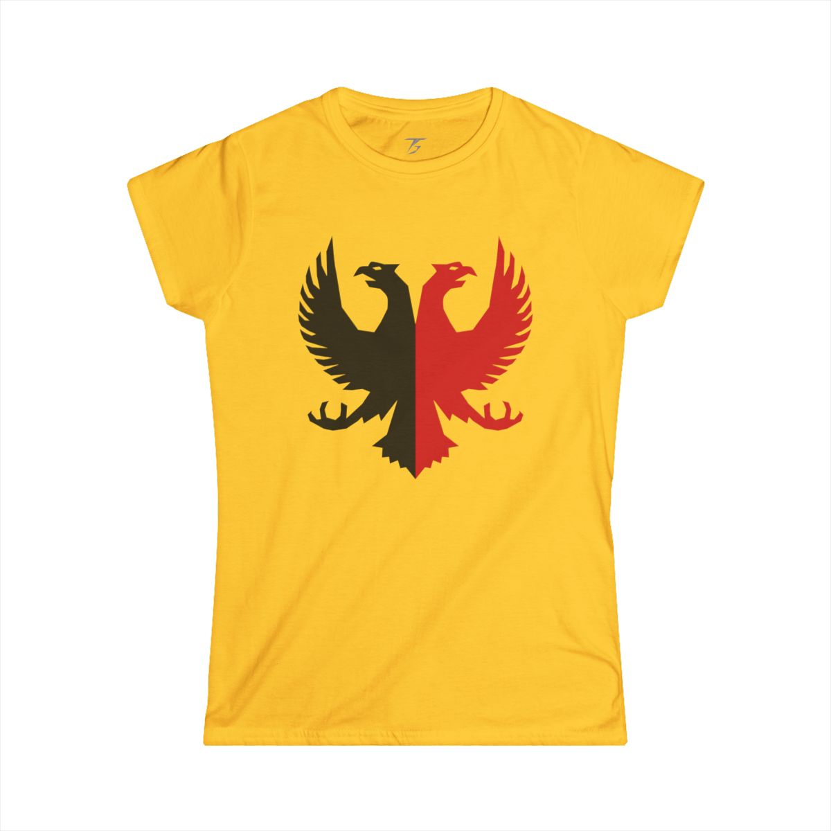 Camiseta T5 Águila de dos Cabezas Minimalista para Mujer